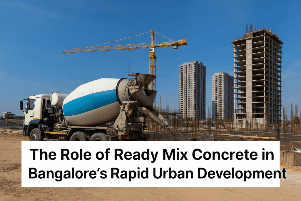 Urban construction in Bangalore using ready mix concrete