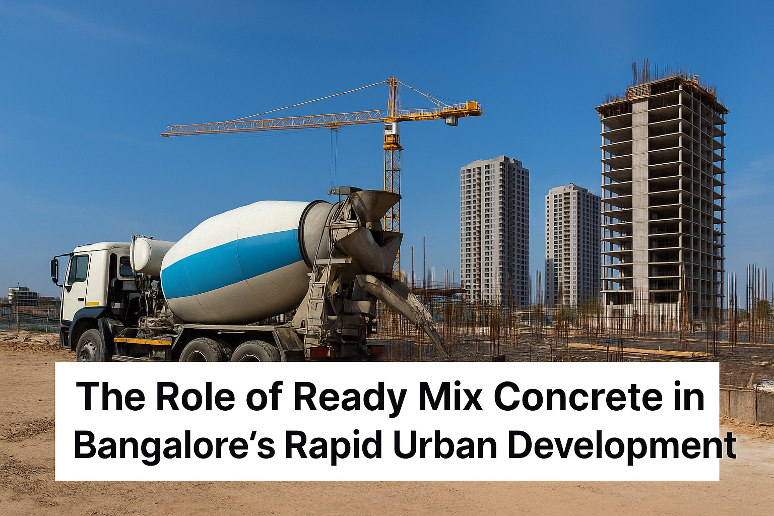 Urban construction in Bangalore using ready mix concrete