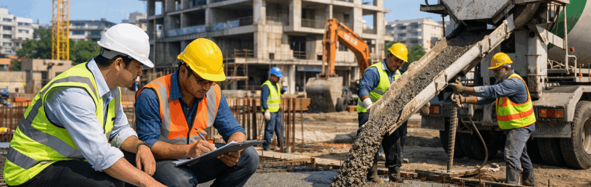Civil construction company in Bangalore ensuring quality and safety at a professional construction site