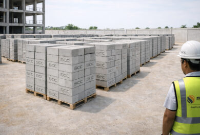 Concrete Blocks in Bangalore used for modern building construction