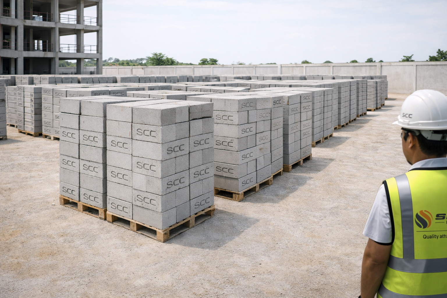 Concrete Blocks in Bangalore used for modern building construction